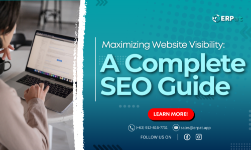 A business-themed graphic with the title "Boost Your Website’s Visibility: A Comprehensive Guide to SEO."