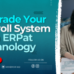 A business-themed graphic with the title "Level Up Your HR Payroll with ERPat System."