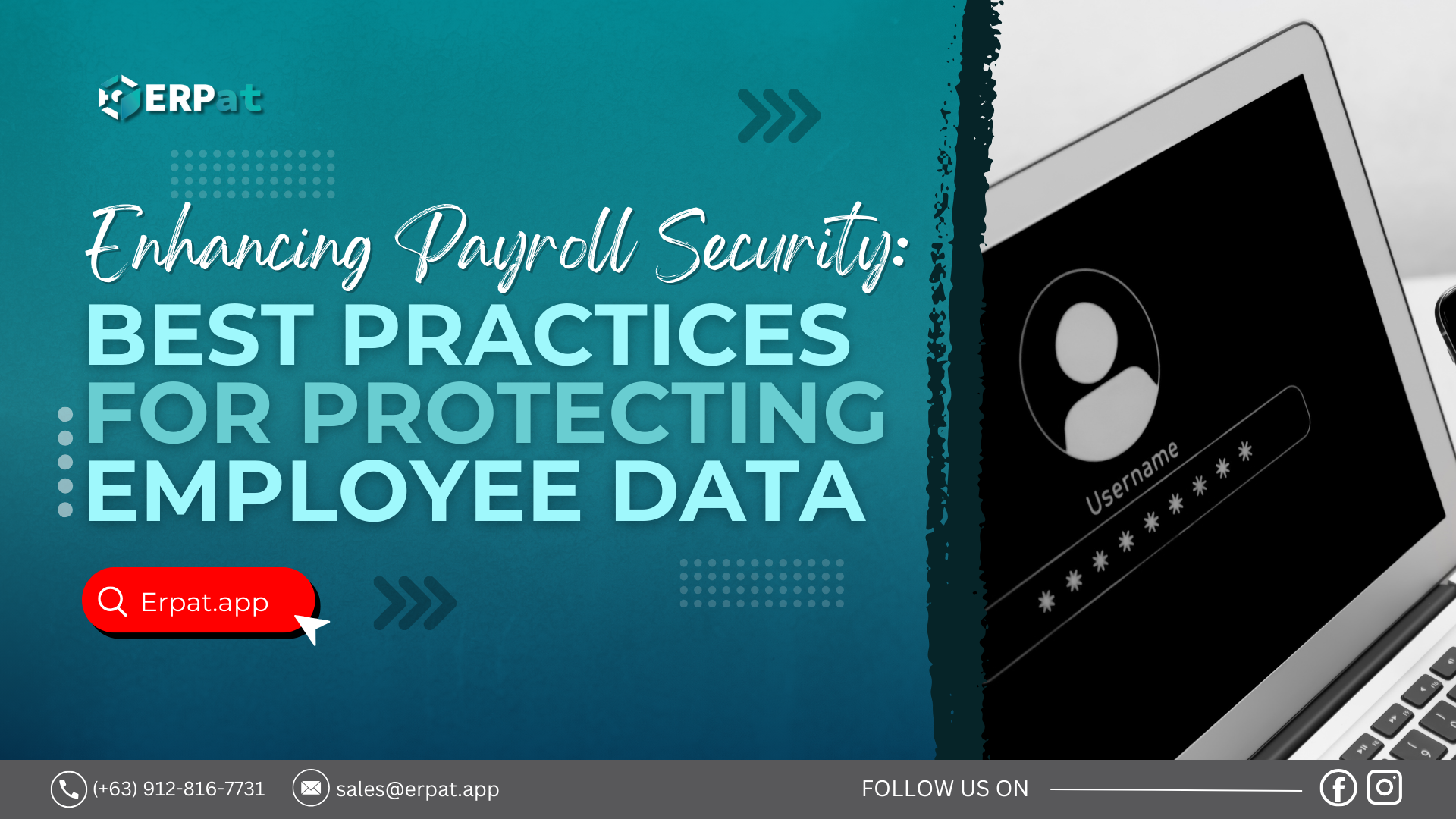 A business-themed graphic with the title "Securing Payroll: Best Practices for Employee Data Protection."