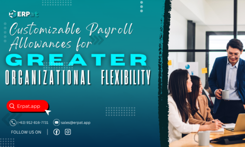 A business-themed graphic with the title "Customizing Payroll Allowances for Organizational Flexibility."