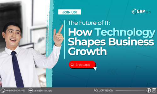 A business-themed graphic with the title "The Tech-Driven Future: How Innovative IT Solutions Are Shaping Business Success."