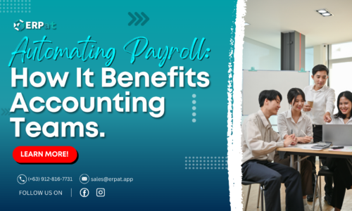 A business-themed graphic with the title "Streamlining Payroll with Automation."