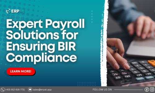 A business-themed graphic with the title "Navigating BIR Compliance: Expert Payroll Solutions."