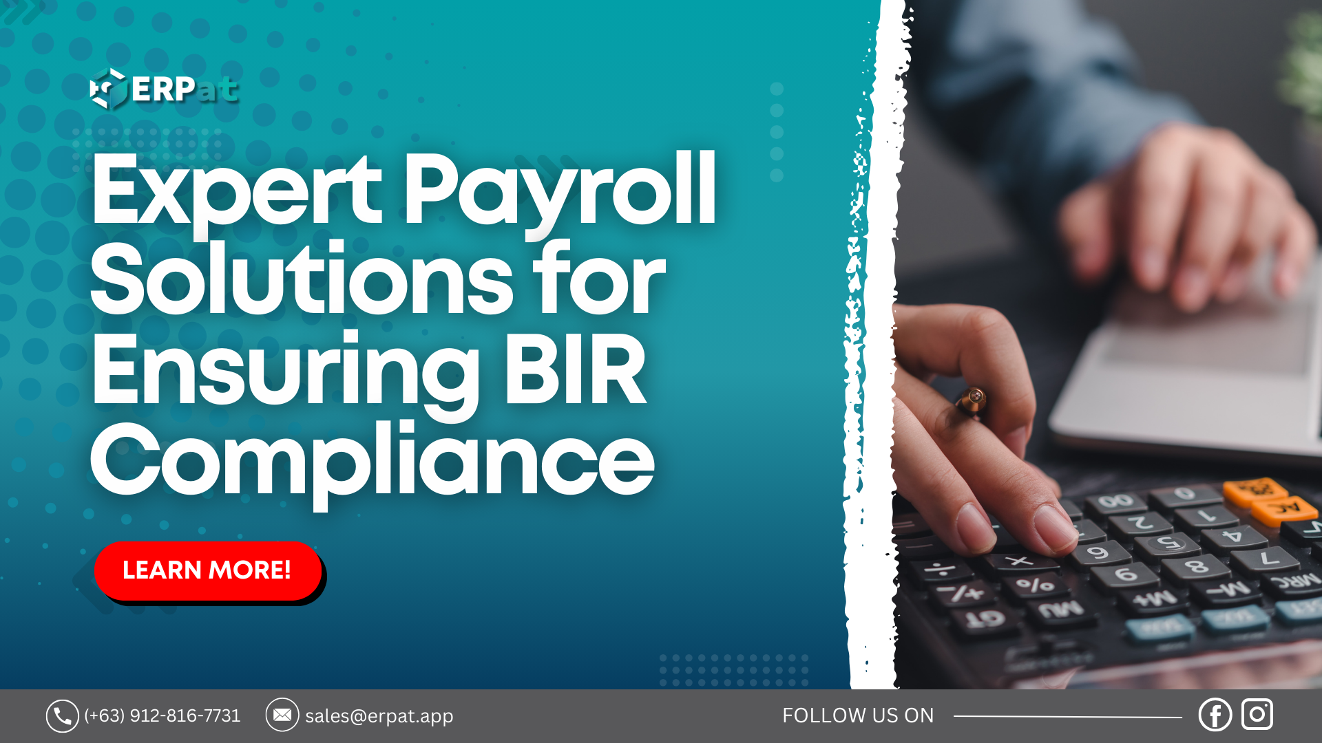 A business-themed graphic with the title "Navigating BIR Compliance: Expert Payroll Solutions."