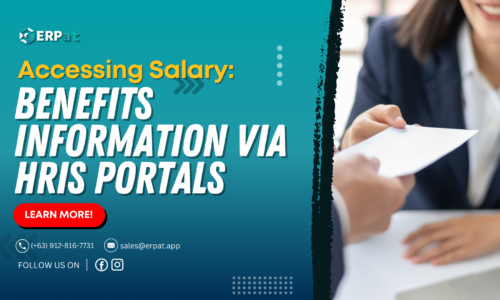 A business-themed graphic with the title "Understanding Your Pay and Benefits Through HRIS Portals."