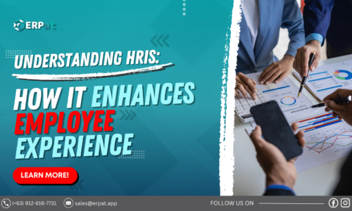A business-themed graphic with the title "What is HRIS and How It Benefits Employees?"