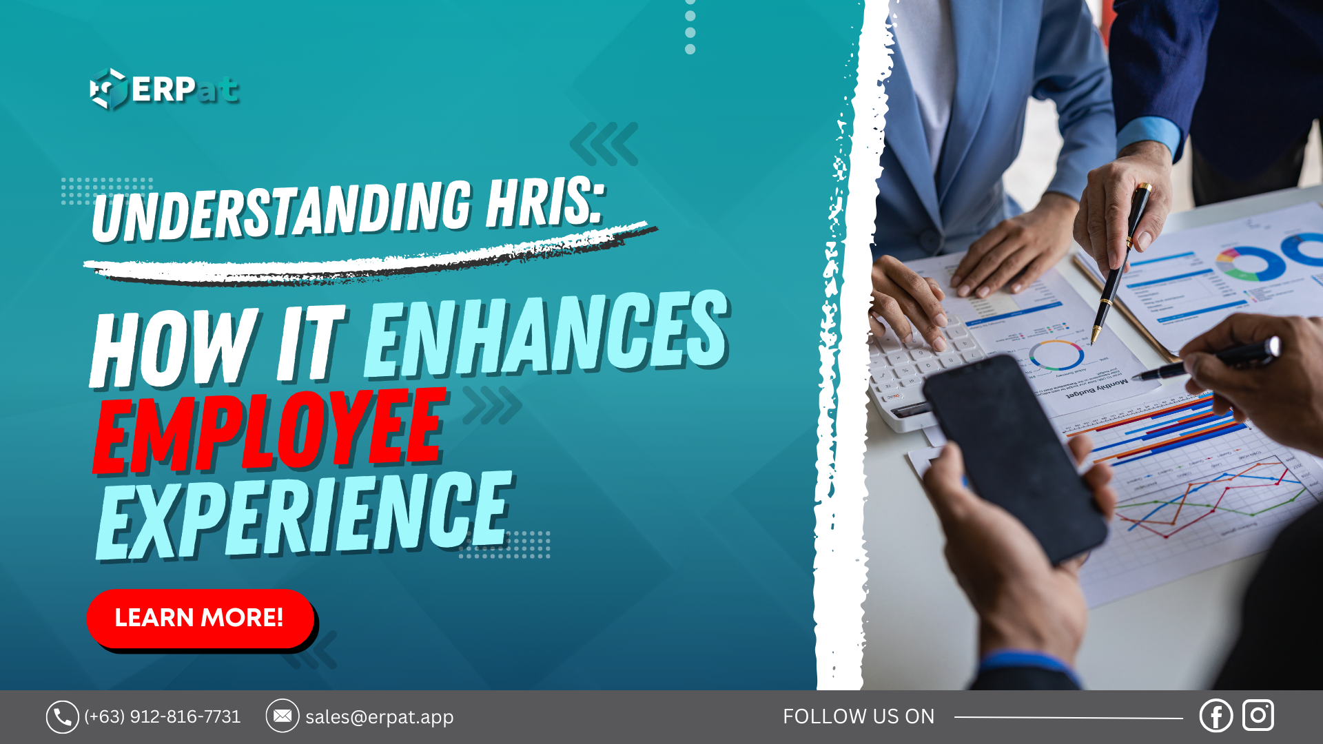 A business-themed graphic with the title "What is HRIS and How It Benefits Employees?"
